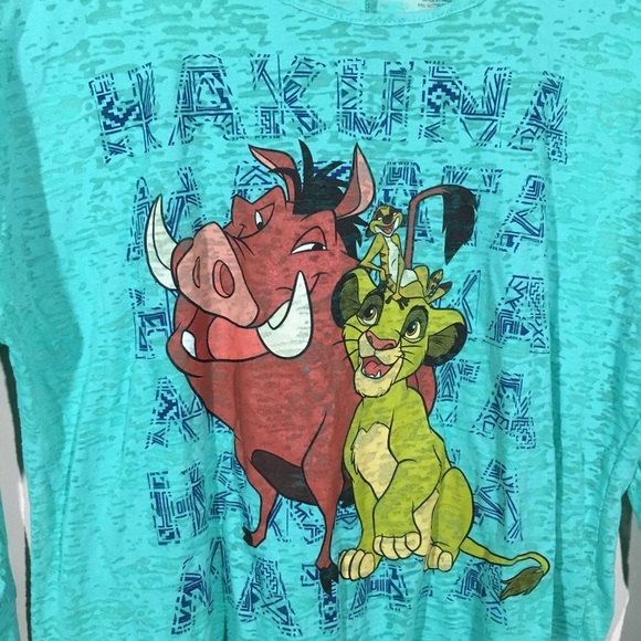 Disney Lion King Hakuna Matata Green Burnt… - Picture 3 of 6